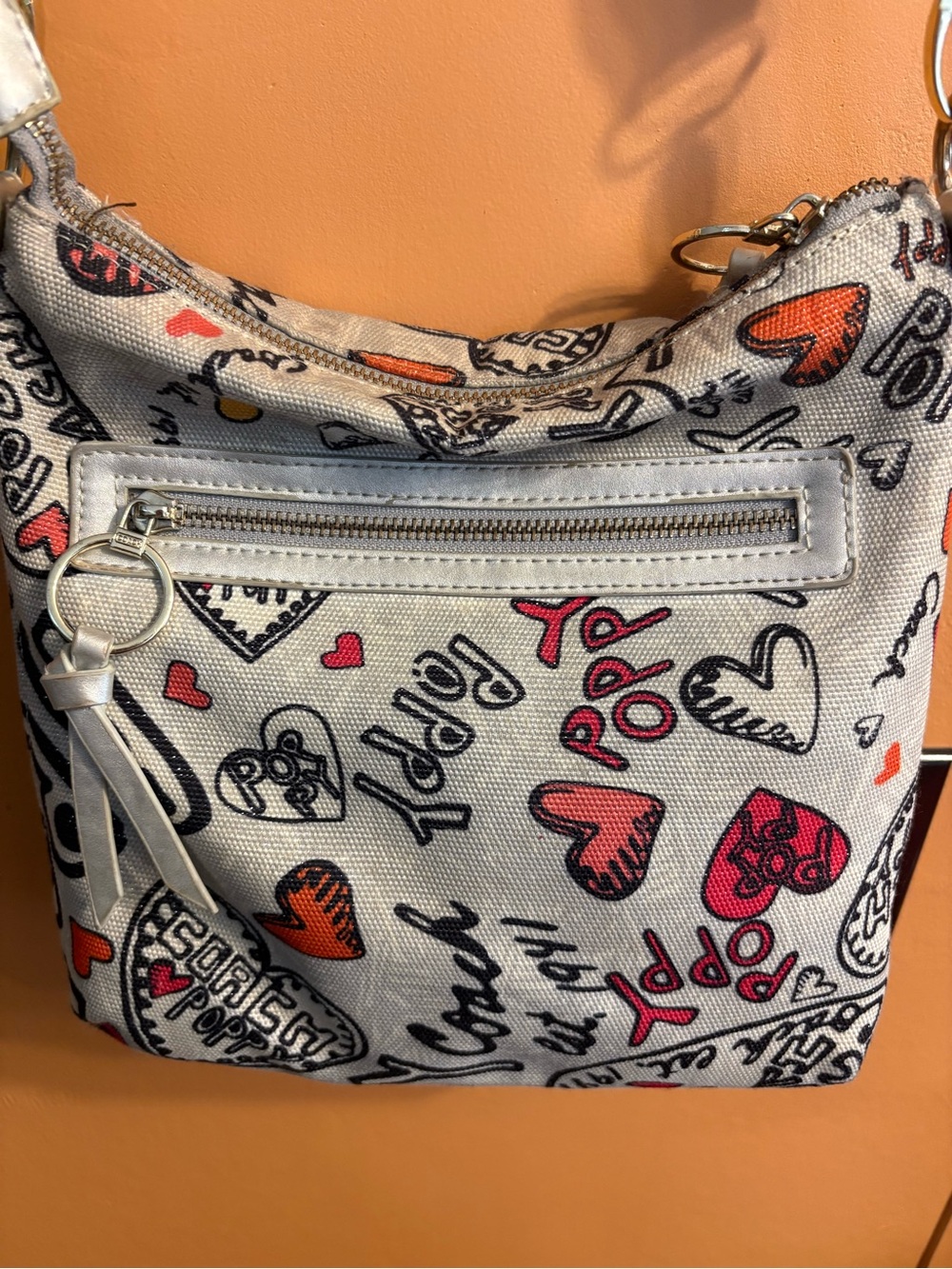 Coach poppy y2k crossbody shoulder bag heart rate - Picture 6 of 11